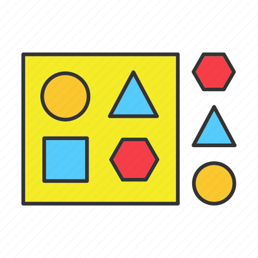 Ball, cube, game, shape, sorter, toy, triangle icon - Download on Iconfinder