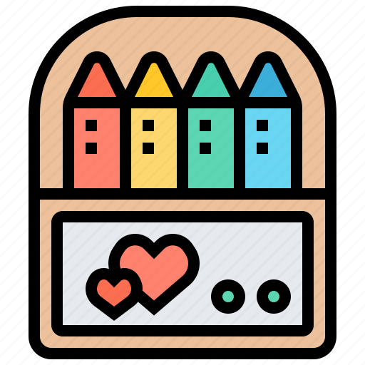 Art, color, crayons, creative, drawing icon - Download on Iconfinder