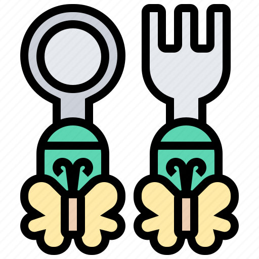 Cute, cutlery, fork, meal, spoon icon - Download on Iconfinder