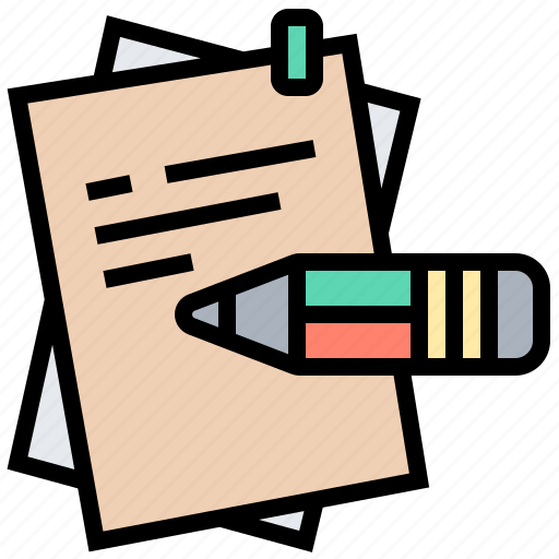 Letter, memo, paper, pencil, writing icon - Download on Iconfinder