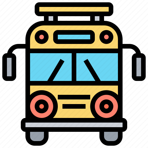 Bus, public, school, student, transport icon - Download on Iconfinder