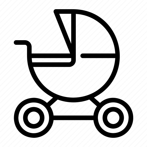 Stroller, kid, and, baby, pushchair, buggy, childhood icon - Download on Iconfinder