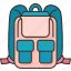 bag, backpack, school, student, study 