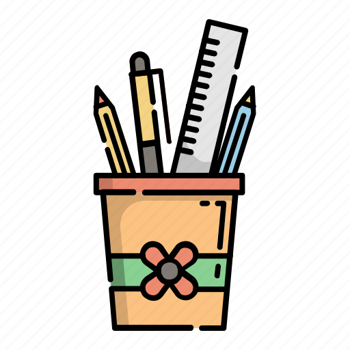 Case, kindergarten, pen, pencil, ruler, student, tool icon - Download on Iconfinder