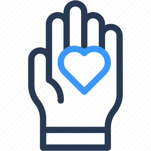 Give, heart, provide, charity, hand icon - Download on Iconfinder