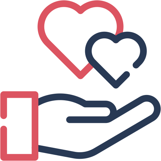 Solidarity, heart, hand, charity, love icon - Free download
