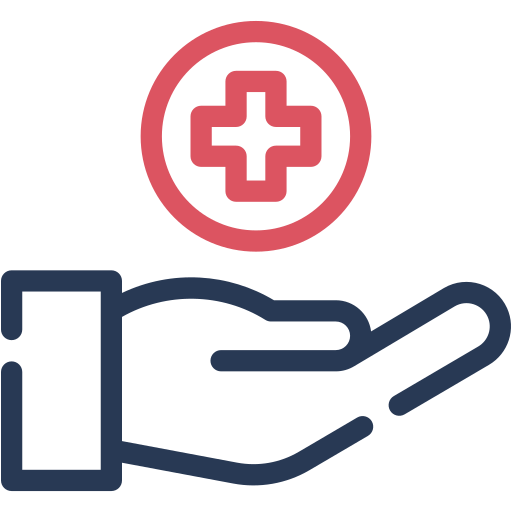 Medical, services, cross, hospital, hand, health, clinic icon - Free download