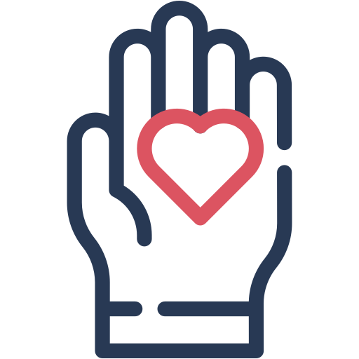 Give, heart, provide, charity, hand icon - Free download