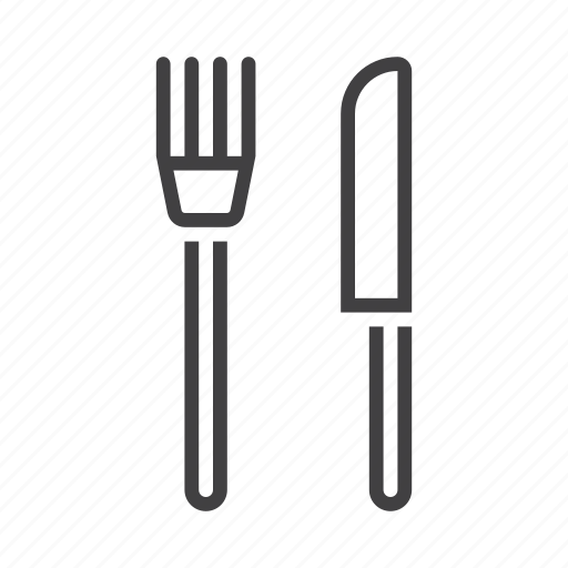 Cutlery, dining, food, fork, kitchen, knife icon - Download on Iconfinder