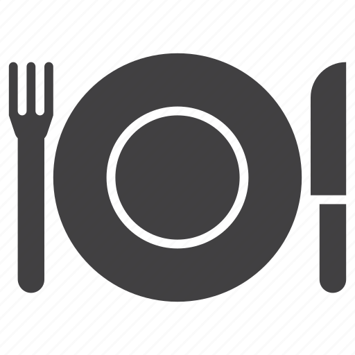 Dish, food, fork, knife, plate icon - Download on Iconfinder