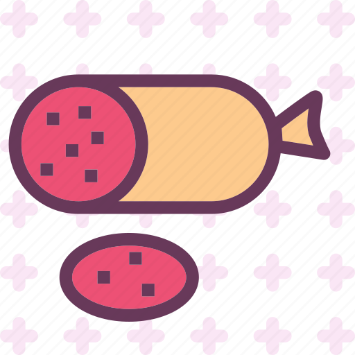 Drink, food, grocery, kitchen, restaurant, salami icon - Download on Iconfinder