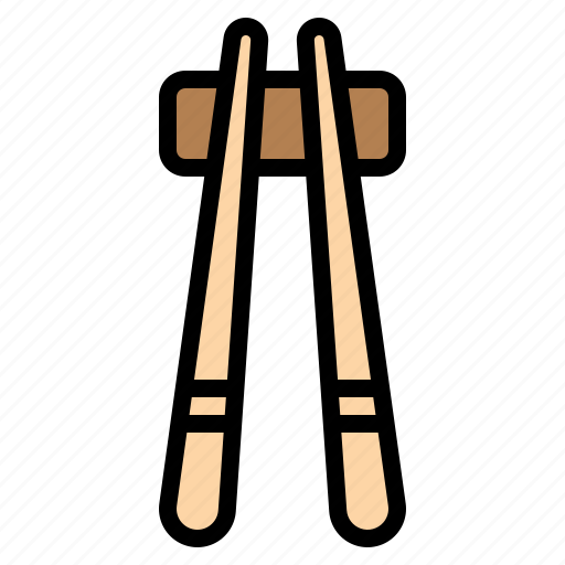 Chopsticks, chopstick, cutlery, wooden, chinese, japanese, utensils icon - Download on Iconfinder