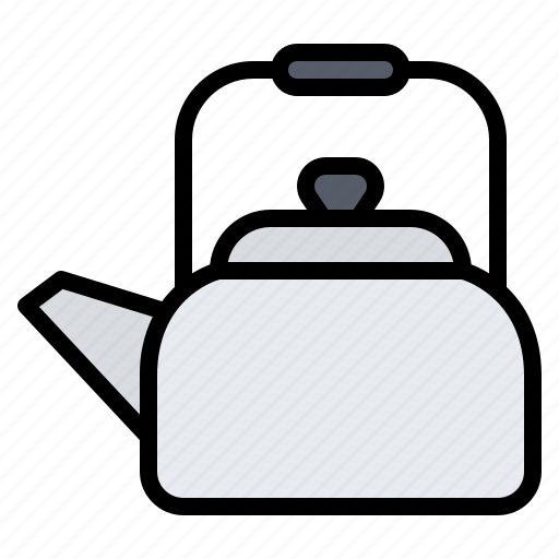 Kettle, teapot, boiler, water, hot drink, kitchen, kitchenware icon - Download on Iconfinder