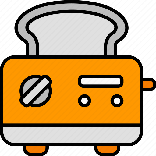 Toaster, kitchen, bread, toast, machine icon - Download on Iconfinder