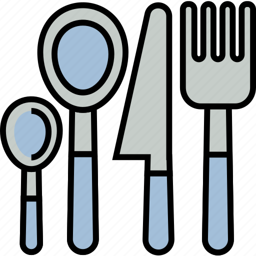 Cutlery, fork, knife, restaurant, spoon, food, utensils icon - Download on Iconfinder