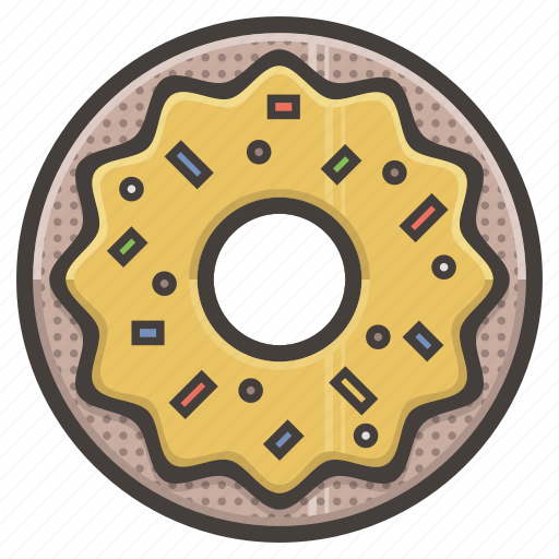 Donuts, donut, glazed, sprinkles, sweet icon - Download on Iconfinder