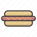 hotdog, fastfood, hot dog