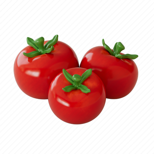 Tomatoes, food, fruit, vegetable 3D illustration - Download on Iconfinder
