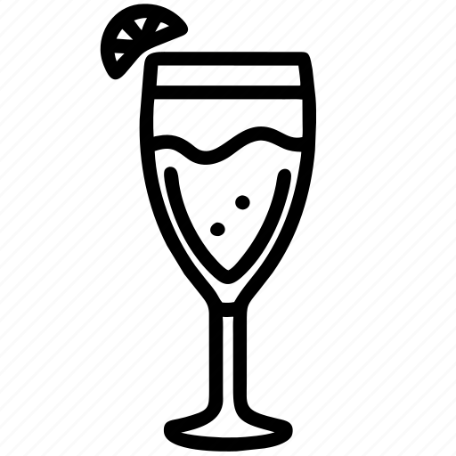 Champagne, drink, alcohol, bottle, contour, wine, sekt icon - Download on Iconfinder
