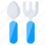 cutlery, tableware, silverware, flatware, spoon with fork 