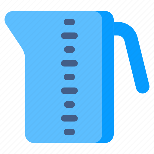Measuring jug, flask jug, pitcher, kitchen accessory, kitchen tool icon - Download on Iconfinder