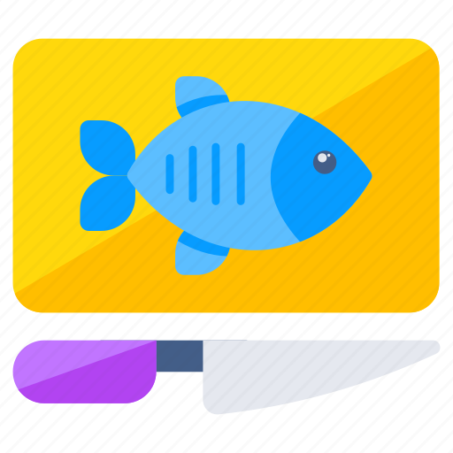 Fish cutting, seafood, edible, eatable, meal icon - Download on Iconfinder