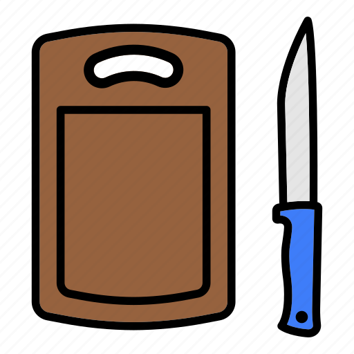 Board, chopping, kitchen, knife icon - Download on Iconfinder