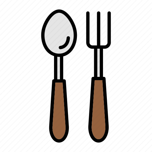 Food, fork, meal, restaurant, spoon icon - Download on Iconfinder