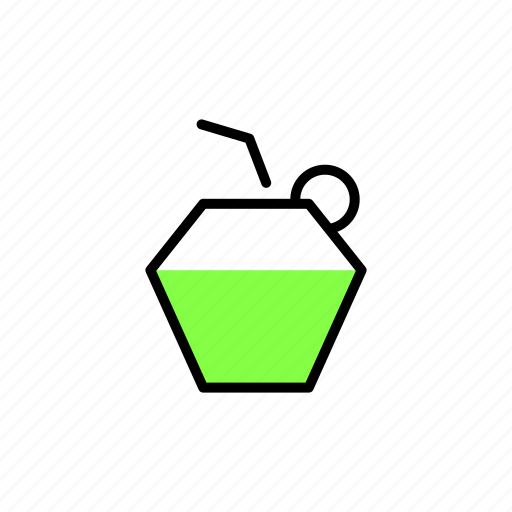Duotone, kitchen, coconut, drink, natural, fruit, healthy icon - Download on Iconfinder