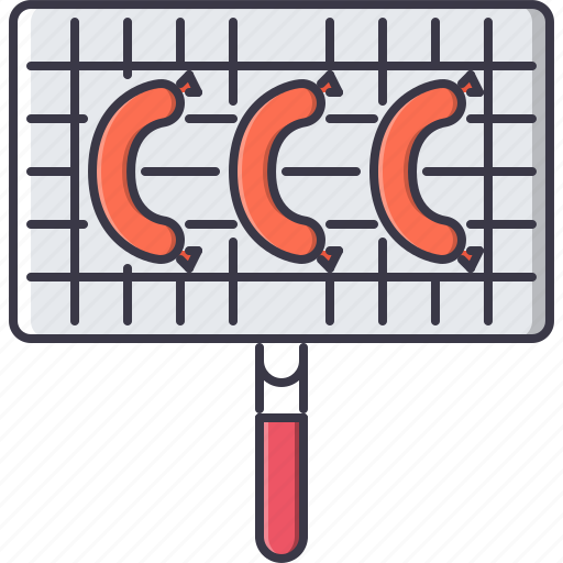 Chef, cook, cooking, grid, grill, kitchen, sausage icon - Download on Iconfinder