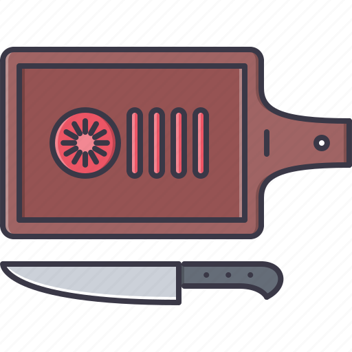 Board, chef, cook, cooking, knife, tomato icon - Download on Iconfinder