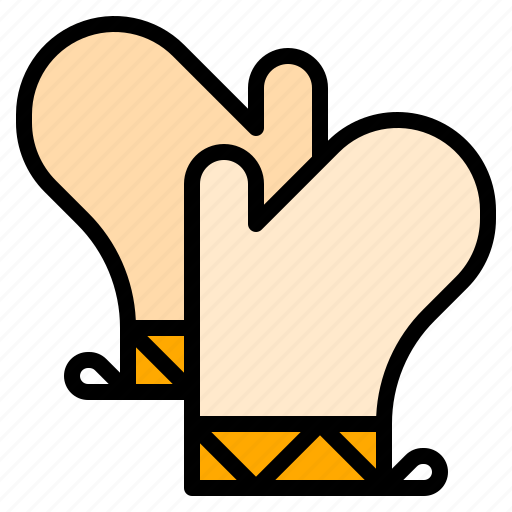Glove, heat, hot, kitchen, protector icon - Download on Iconfinder