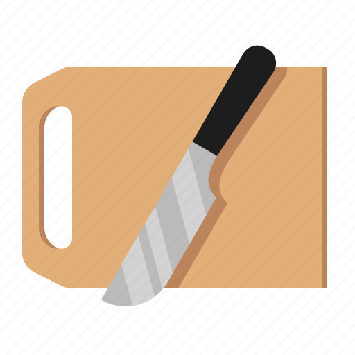 Board, chef, cooking, cutting, kitchen, knife, slice icon - Download on Iconfinder
