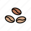 bean, caffeine, coffee, ingredient, seed 