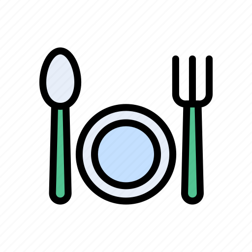 Hotel, kitchen, plate, restaurant, spoon icon - Download on Iconfinder
