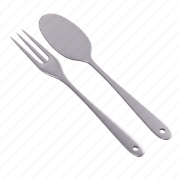fork, spoon, food 