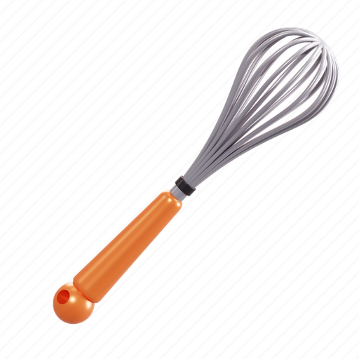 Egg, whiskers, kitchen, tool, cook, equipment 3D illustration - Download on Iconfinder