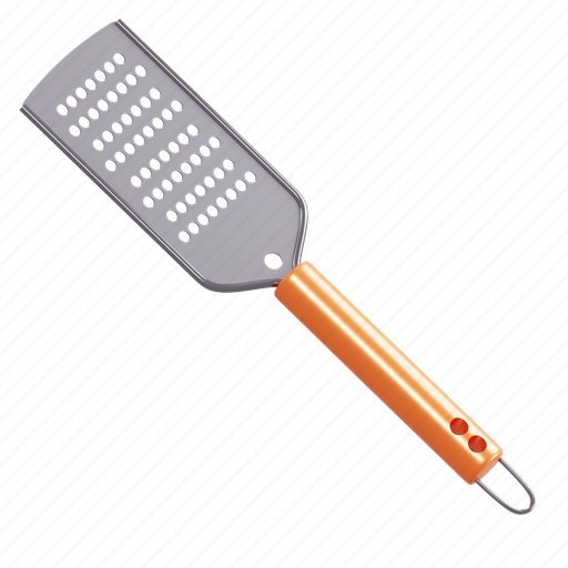 Grater, kitchen, cooking, utensil 3D illustration - Download on Iconfinder