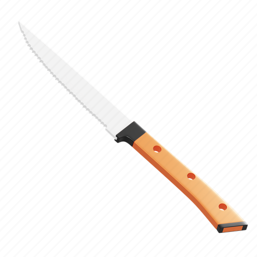 Knife, cut, tool, equipment 3D illustration - Download on Iconfinder