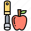 apple, corer, device, fruit, remover 