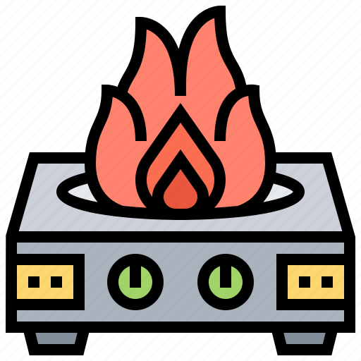 Burner, cooking, fire, gas, stove icon - Download on Iconfinder