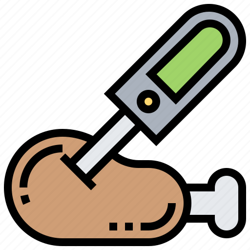 Cooking, measure, meat, temperature, thermometer icon - Download on Iconfinder
