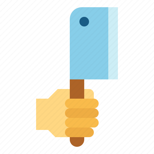 Cleaver, hand, kitchen, knife, tools icon - Download on Iconfinder