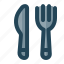 eat, fork, knife 