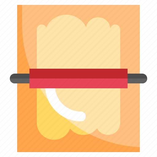 Dough, food, pin, restaurant, rolling icon - Download on Iconfinder
