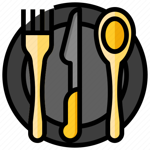 Dinner, food, knife, plate, table, tray, ware icon - Download on Iconfinder