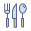 cutlery, tableware, knife, fork, spoon, eat, food 
