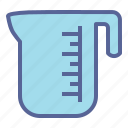 measureing, cup, jar, water, jug, kitchen, measure