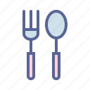 spoon, fork, cutlery, tableware, eat, food, utensil
