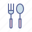 spoon, fork, cutlery, tableware, eat, food, utensil 